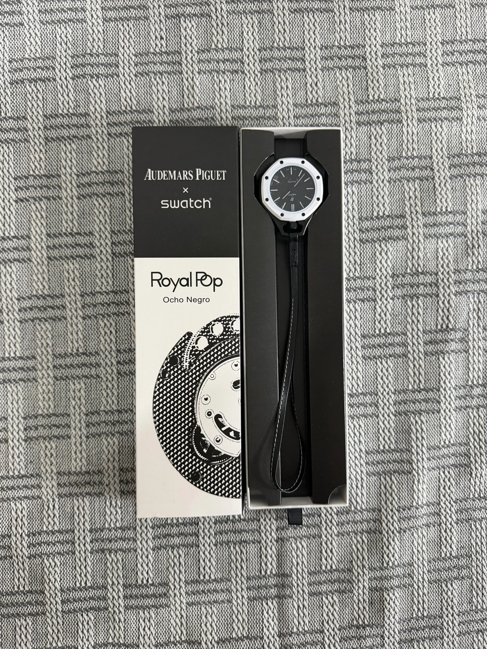 Swatch x AP Royal POP Collaboration Pocket OCHO NEGRO Watch